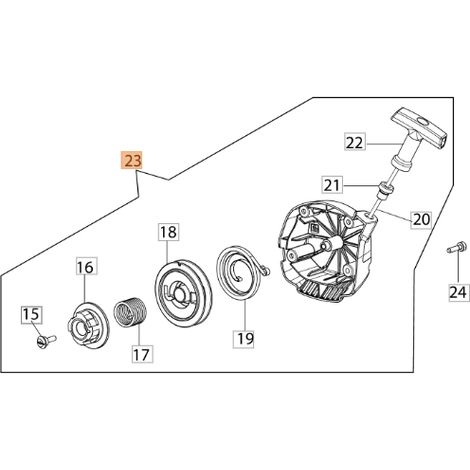 Tapa de arranque desbrozadora modelos BC350S BC350T 61402091R OLEOMAC