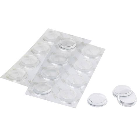 3M SJ 5344 MPCB Piedino di fissaggio autoadesivo, rotondo Trasparente (Ø x A) 19 mm x 4 mm 16 pz. (1/2)