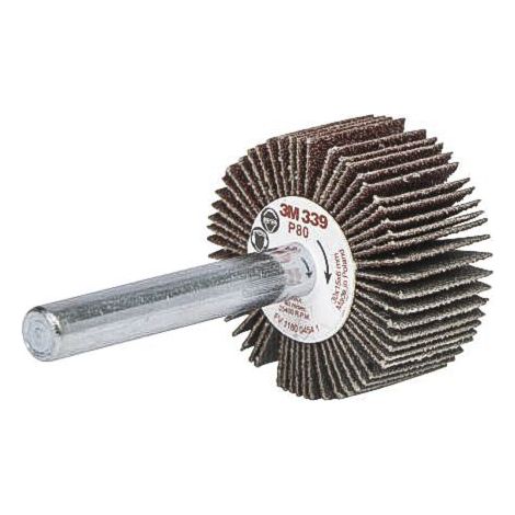 Meule abrasive, Dia. 50mm 3M, grain P80, Oxyde d'aluminium, 19000tr/min ( Prix pour Boîte de 10 )