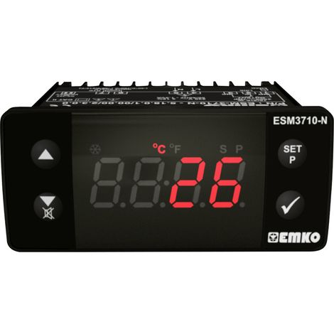 Emko ESM-3710-N.8.18.0.1/00.00/2.0.0.0 2-Punkt-Regler Temperaturregler NTC -50 bis 100 °C Relais 16