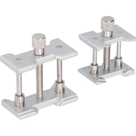 Étaux de réparation pour mouvement de montre en alliage d'aluminium, 2 pièces, réglables (1/5)