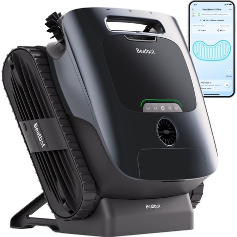 Beatbot AquaSense 2 Ultra Cordless Robotic limpiafondos inalámbrico, Mapeo HybridSense AI, Limpieza Completa 5 en 1, Detección de residuos con IA, Limpieza multinivel, Piscinas hasta 300 m² (1/5)