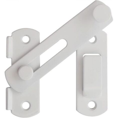 Loquet pliant robuste, verrou de sécurité, blanc