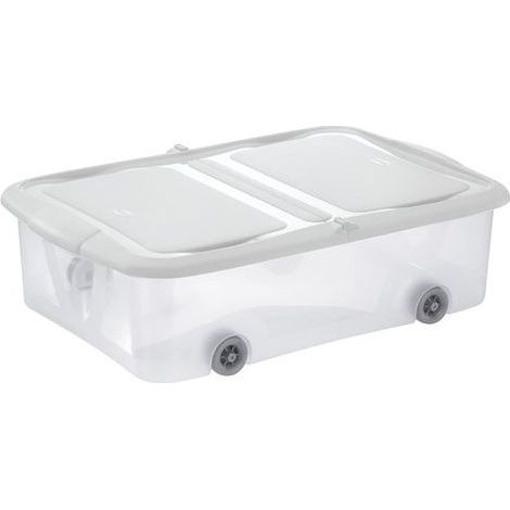 Tontarelli Contenitore Salvaspazio Stock Box Sottoletto con Ruote