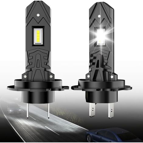 Stück H7-LED-Lampen, 5000 lm, 6500 K Weißlicht, 1:1-Ersatz für Halogenlampen, Plug & Play (1/5)