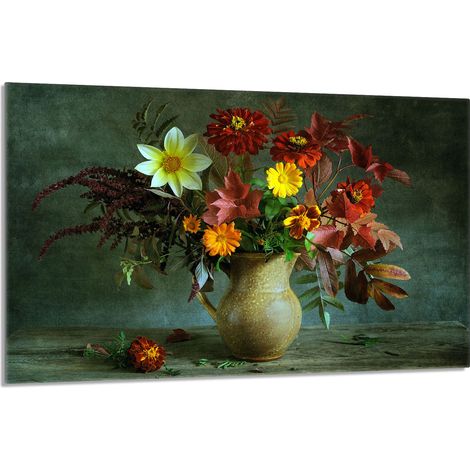 Glasherdplattenschutz 80x52 Blumen (1/5)