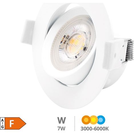 Gonde 7W 3000-4000-6500K Weiß LED Einbauleuchte Rund Kippring