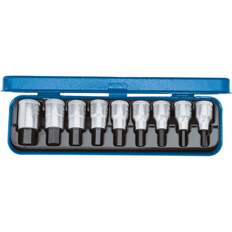 Gedore IN 19 PA Schraubendreher-Satz 1/2" 9-teilig Innen-6-kt ZOLL (1/4)