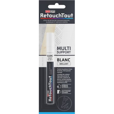 Stylo retouche couleur SOLOPLAST - Blanc brillant - 10ml
