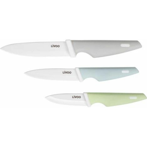 Livoo Keramikk Messer Set Klingen 7,5 10 12,5 cm