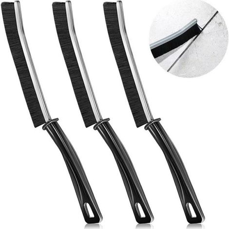 Brosse à joints poils durs pour nettoyage coins, fentes, carrelage, salle de bain, cuisine, douche (1/4)