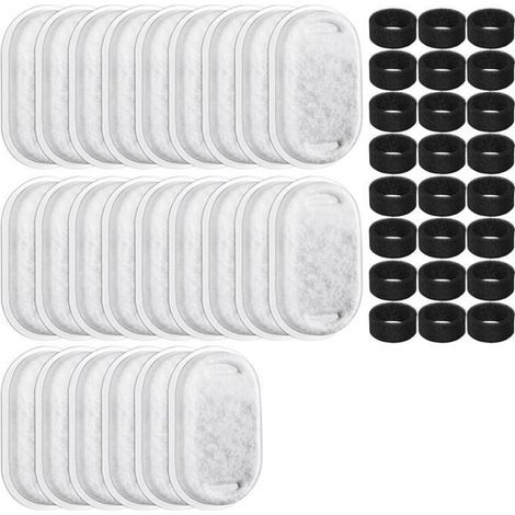 Packung mit 48 Katzenbrunnenfiltern, Ersatzfilter für Katzenbrunnen und Haustierbrunnen (1/4)