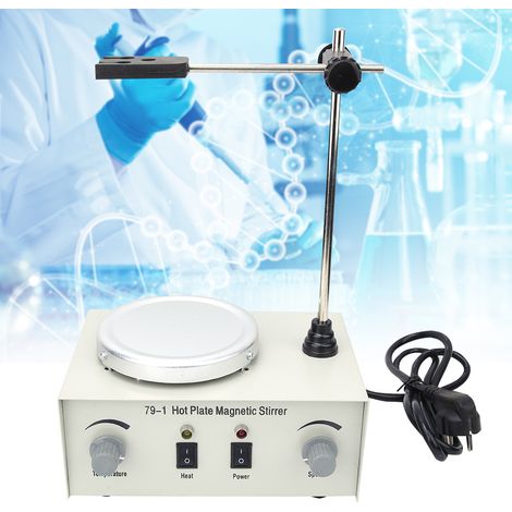 Professioneller, tragbarer elektrischer Labor-Magnetrührer mit Heizfunktion für Flüssigkeiten, EU-Stecker 220 V (1/5)