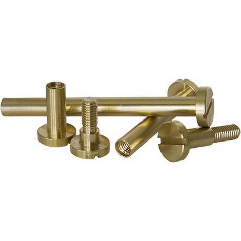 100PZ VITE A CANNOCCHIALE IN OTTONE Ø 6x50 mm.