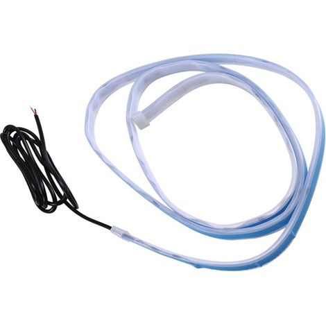 1.5-meter automotive hood light with PVC blue adhesive, dynamic scanning mode, hood light, and daytime running light. (1/4)