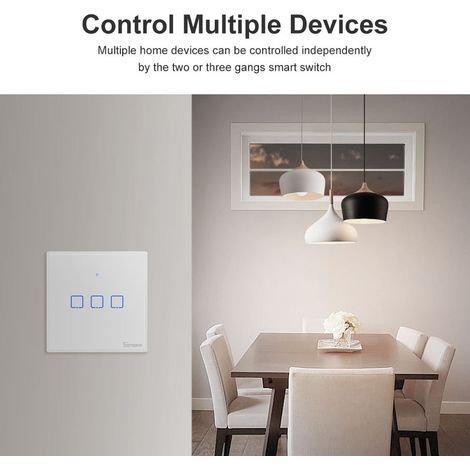 Sonoff T2 EU TX Touch-Lichtschalter WiFi + RF 433 (3-Kanal) Neue Version (1/5)