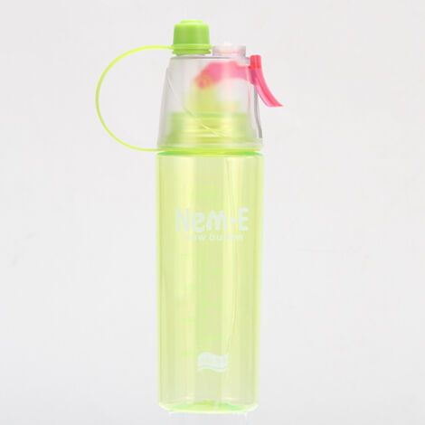 Bouteille d'eau froide en spray pour le sport, pour vélo, salle de sport, plage, gobelet anti-fuite, vert (1/4)