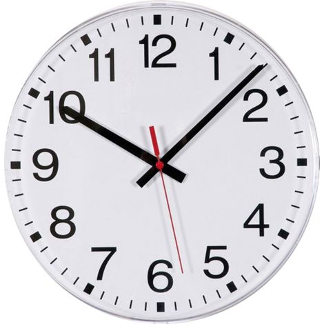 EUROTIME 55000 Funk Wanduhr 30 mm Weiß