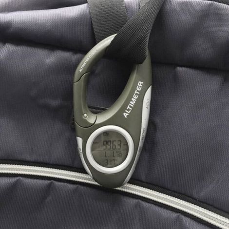 Baromètre Altimètre - Mesure Altitude Pression Atmosphérique Température - Pour Pêche Randonnée Montagne - Portable Avec Clip - 1 Pièce (1/5)