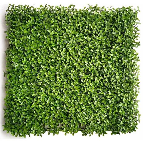 Mur végétal artificiel 50 x 50 cm – Polyéthylène haute qualité – Vert naturel – Pour décoration intérieure et extérieure - VERT 50 X (1/3)