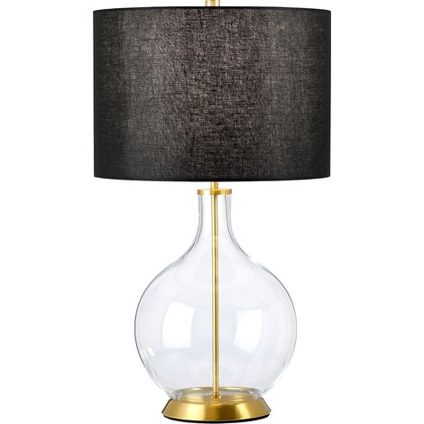 Elstead Orb Lampe de table avec abat-jour rond laiton vieilli (1/4)
