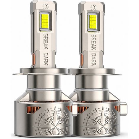 Ampoule LED H11 pour Phare de Voiture, 240 W, 24 Puces, Double Tube en Cuivre, Argentée REDSEA (1/5)