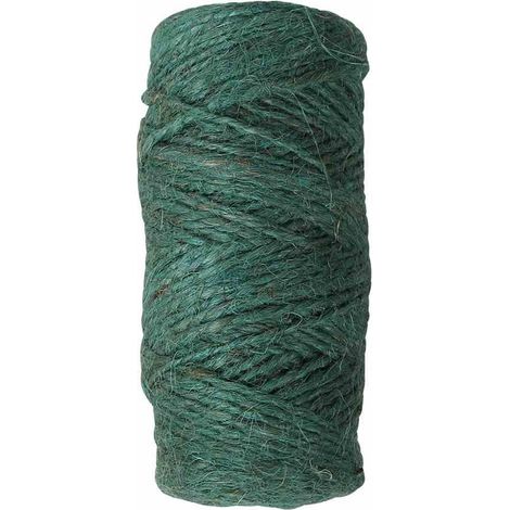 Gartenschnur grün 70 m x 2 mm aus weicher Jute (1/2)