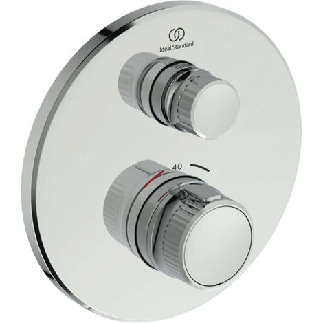 Ideal Standard CeraTherm Navigo Brausethermostat Unterputz A7295AA rund, Fertigmontageset, verchromt (1/5)