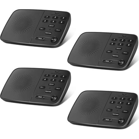 interphone sans Fil Duplex intégral amélioré, interphone bidirectionnel en Temps réel pour la Maison et l'entreprise avec Une portée Ultra Longue de mètres (1/5)
