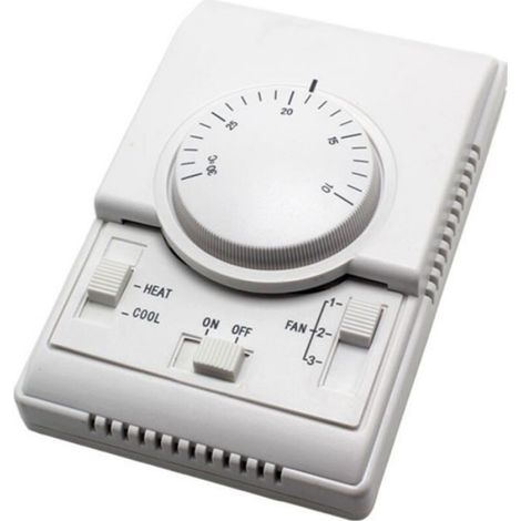 Thermostat Mécanique - Interrupteur Rotatif de Contrôle de Température - Pour Ventilo-Convecteurs - 1 Pièce (1/4)