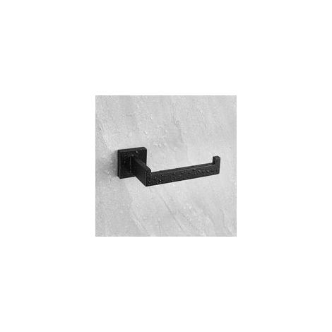 Porte Papier Toilette Noir, Acier INOX Porte Rouleau Support Papier Toilette pour Salle De Bain et Cuisine (Carré) (1/5)