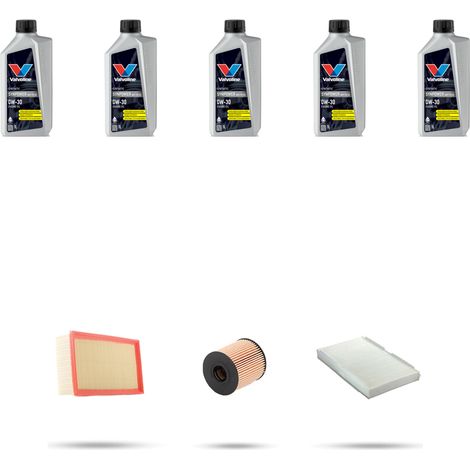 Kit tagliando 3 FILTRI e 5L OLIO compatibile con Citroen C4 1.6 thp 103kw dal 2008 al 2010 (1/5)