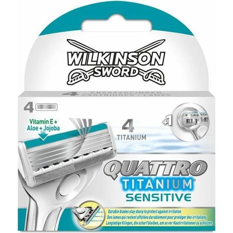 4x Wilkinson Quattro Essential 4 Precision Sensitive ORIGINAL Klingeneinsätze