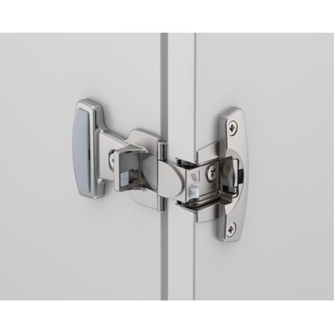 Bras articulé 180° recouvrement 16mm montage rentrant finition nickelé - Selekta Pro 2000 - HETTICH FRANCE SCS (1/4)