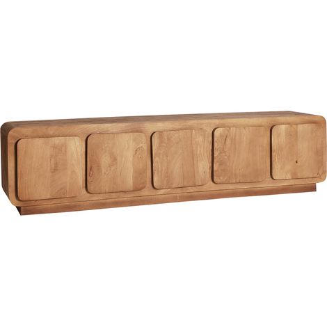 Meuble tv scandinave en bois de manguier - marron (1/5)