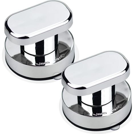 2PCS Poignée de Porte à Ventouse Poignée Ventouse Baie Vitrée Ventouse Forte Tirer Poignées pour Verre de Salle de Bain Armoire Tiroir Poignée de Porte