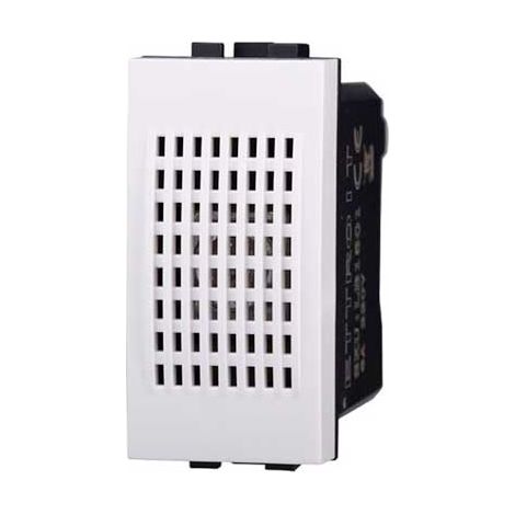 Avertisseur sonore compatible Bticino Livinglight 6A 220V couleur blanc
