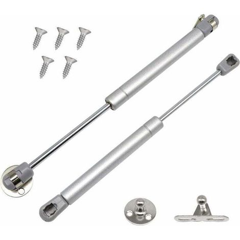 Vérin à gaz 60 N pour meubles de rangement - Barre de support hydraulique à fermeture amortie pour cache-charnières et portes - Compatible avec les portes télescopiques (1/5)