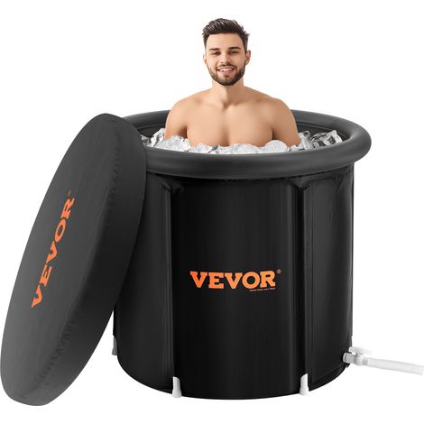 Vevor – Baignoire à glace portable 900x750mm – 370L – Plage de température -20 à 60°C – Drainage facile – Usage extérieur pour athlètes