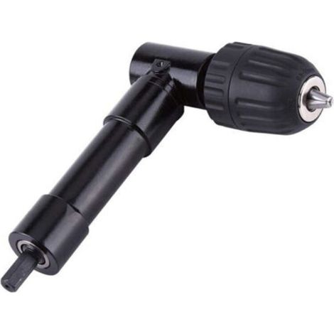 90° Self-Tightening Right Angle Chuck - Drill Adapter for Confined Spaces - 0.8 to 10mm Clamping Capacity - 8mm Hex Shank (1/5)