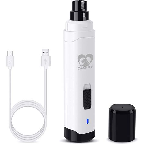 Lime à Ongle Chien - Coupe-Ongles électrique Rechargeable à 2 Vitesses pour Animaux de Compagnie toilettage et lissage des Pattes indolores pour Petits Chiens de Taille Moyenne Chats (1/5)