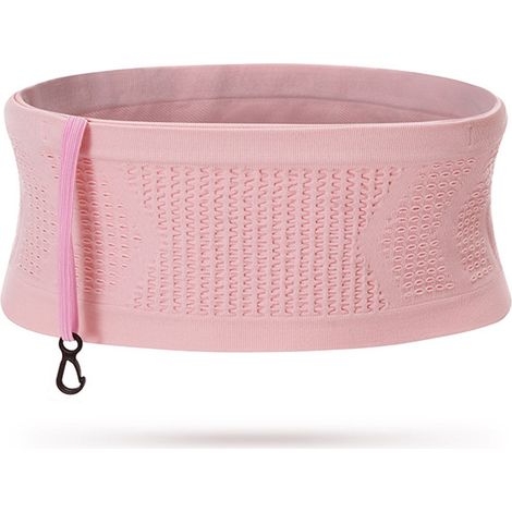 Sac de course multifonctionnel, fabriqué en matière tricotée respirante, léger et pratique, dans lequel vous pouvez ranger en toute sécurité votre téléphone, vos clés et vos cartes (rose, L 3513cm). (1/5)