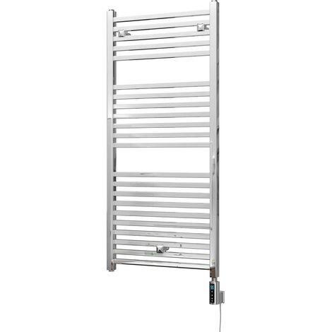 Todi - Chrome Electric Towel Rail H1110mm x W500mm Straight 300w Thermostatic WIFI (1/3)