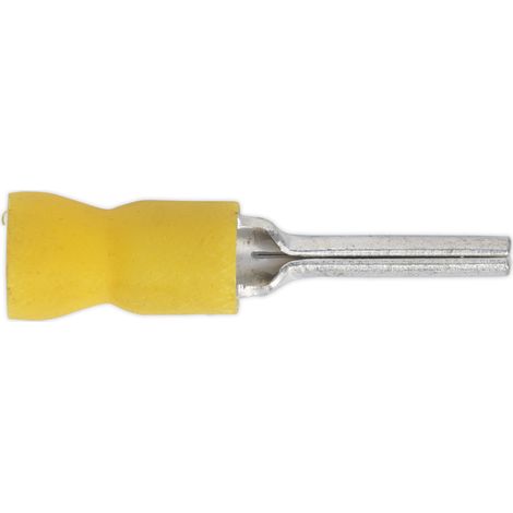 Sealey YT23 Easy-Entry Pin Terminal 14 x 2.9mm, Yellow - Pack of 100