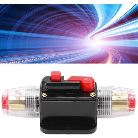 Disjoncteur Breaker2 à réarmement automatique, porte-fusible audio 60 A (1/4)