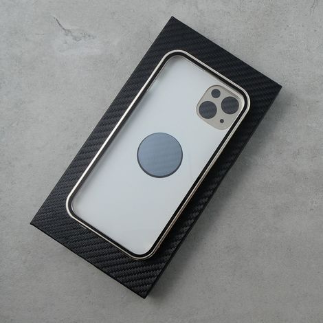 Custodia per iPhone 13, doppio vetro, MagSafe, oro (1/5)