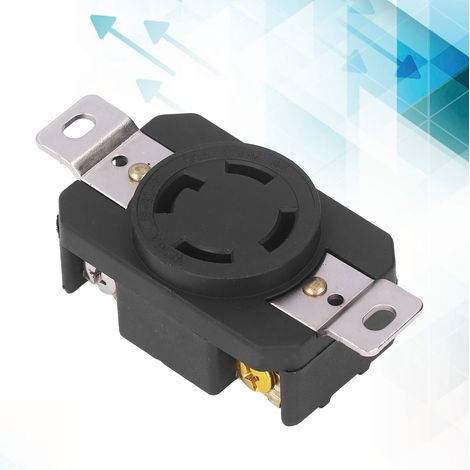 Prise industrielle américaine NEMA L15-30R à quatre trous, 30 A 250 V (1/5)