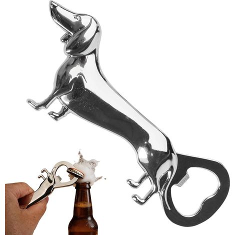 Dackel-Geschenke: Flaschenöffner in Dackelform, Dekoration für Geburtstag, Weihnachten und Valentinstag für Männer, Frauen und Väter. Auch als Vatertagsgeschenk geeignet. (1/5)