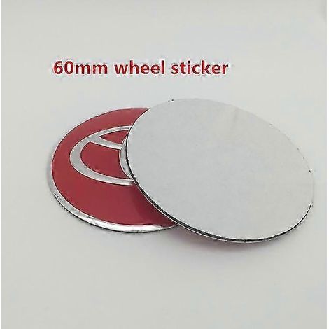 Satz mit 4 Toyota-Radnabenkappen (56 mm, 60 mm und 65 mm) – Styling-Zubehör – Rot (1/5)