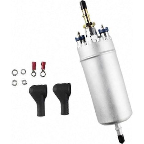 Pompe à carburant externe universelle 12 V 0580464075 - Pompe haute pression pour moteurs diesel et essence Aluminium, argent Pièce de rechange pour moteurs de voitures et de bateaux (1/5)